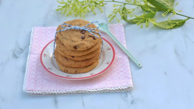 Receta de Cookies con chispas de chocolate