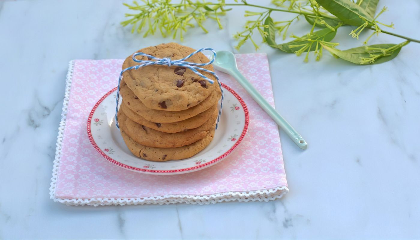 receta de cookies con chispas de chocolate